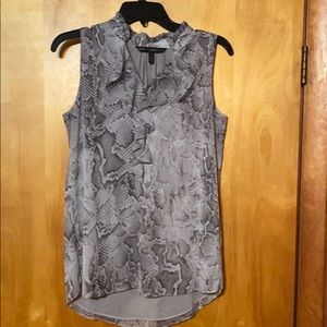 WHBM ruffle front shell